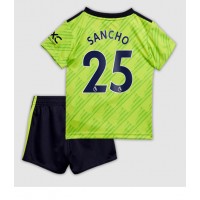 Manchester United Jadon Sancho #25 Fußballbekleidung 3rd trikot Kinder 2022-23 Kurzarm (+ kurze hosen)